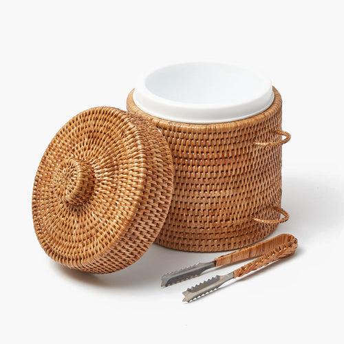 Natural Rattan Ice Bucket