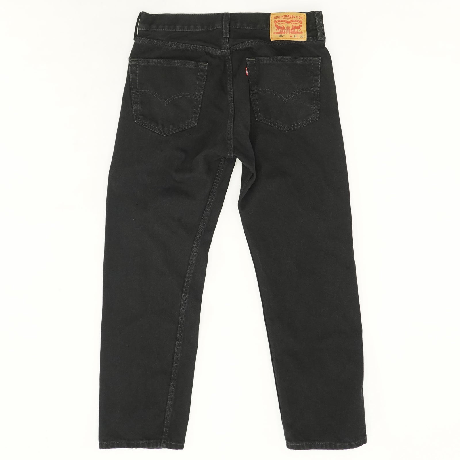 505 Regular Fit Jeans In Black Size 30x32 33x30 Unclaimed Baggage