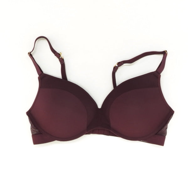 The No-Wire Push-Up Bra in Plum