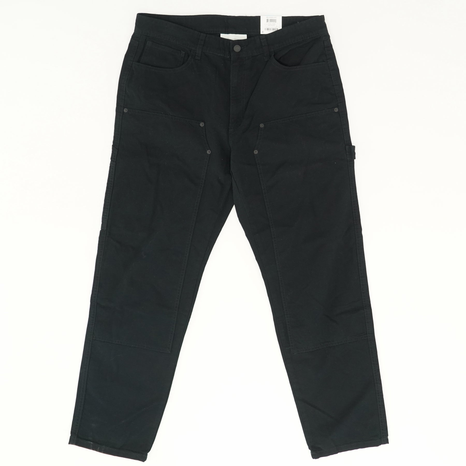 Relaxed Fit Cargo Pants in Deep Black - Size 30W 30L, 32W 30L, 32W 32L ...
