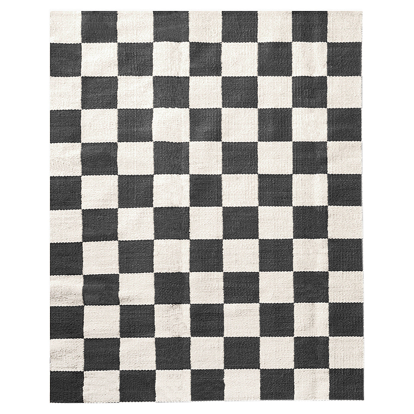 Checkerboard Large Scale Flatweave Rug