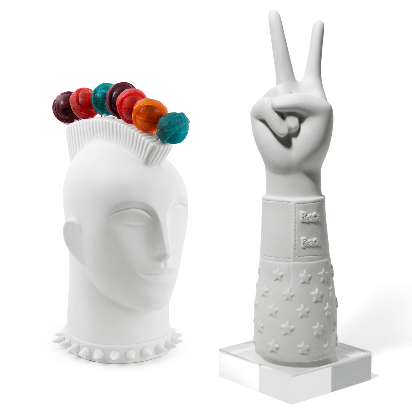 Mohawk Lollipop Holder & Peace Hand Bundle