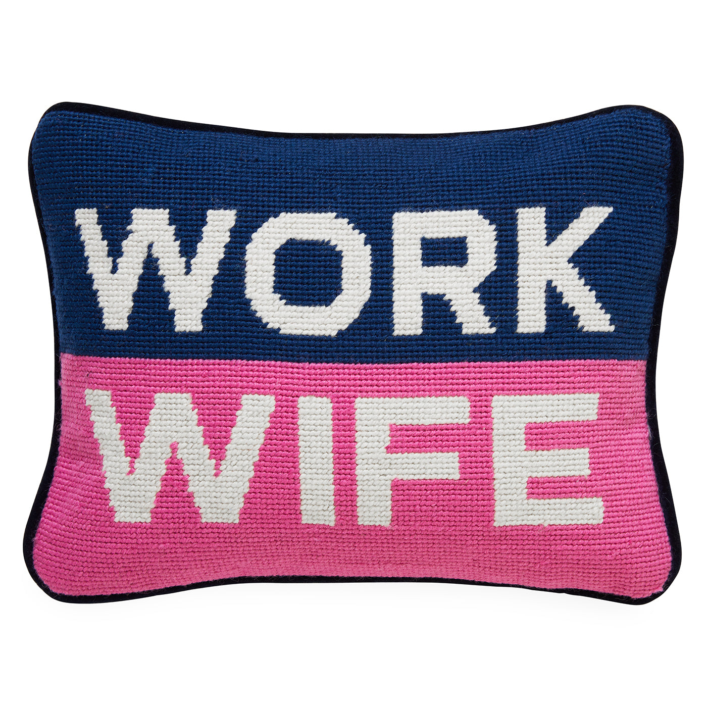 Work Wife Needlepoint Cushion