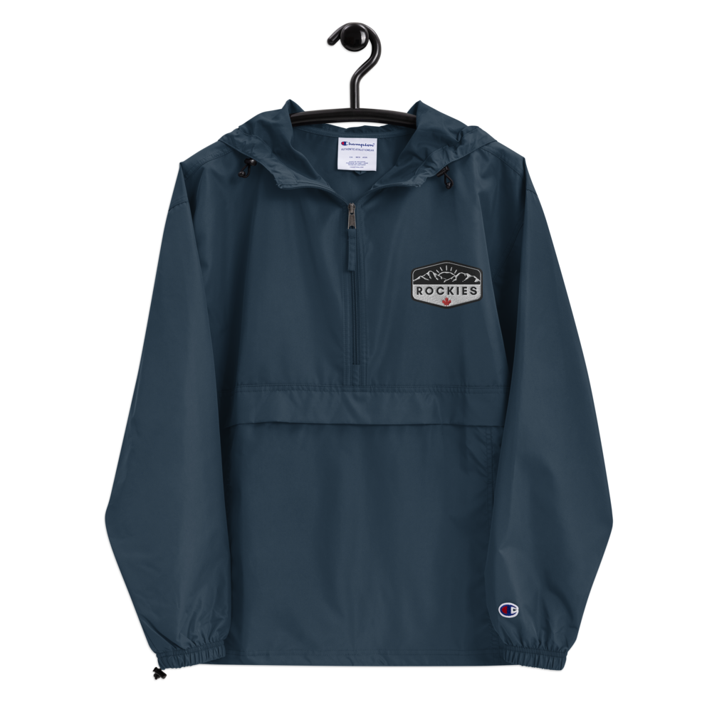 champion windbreaker navy blue