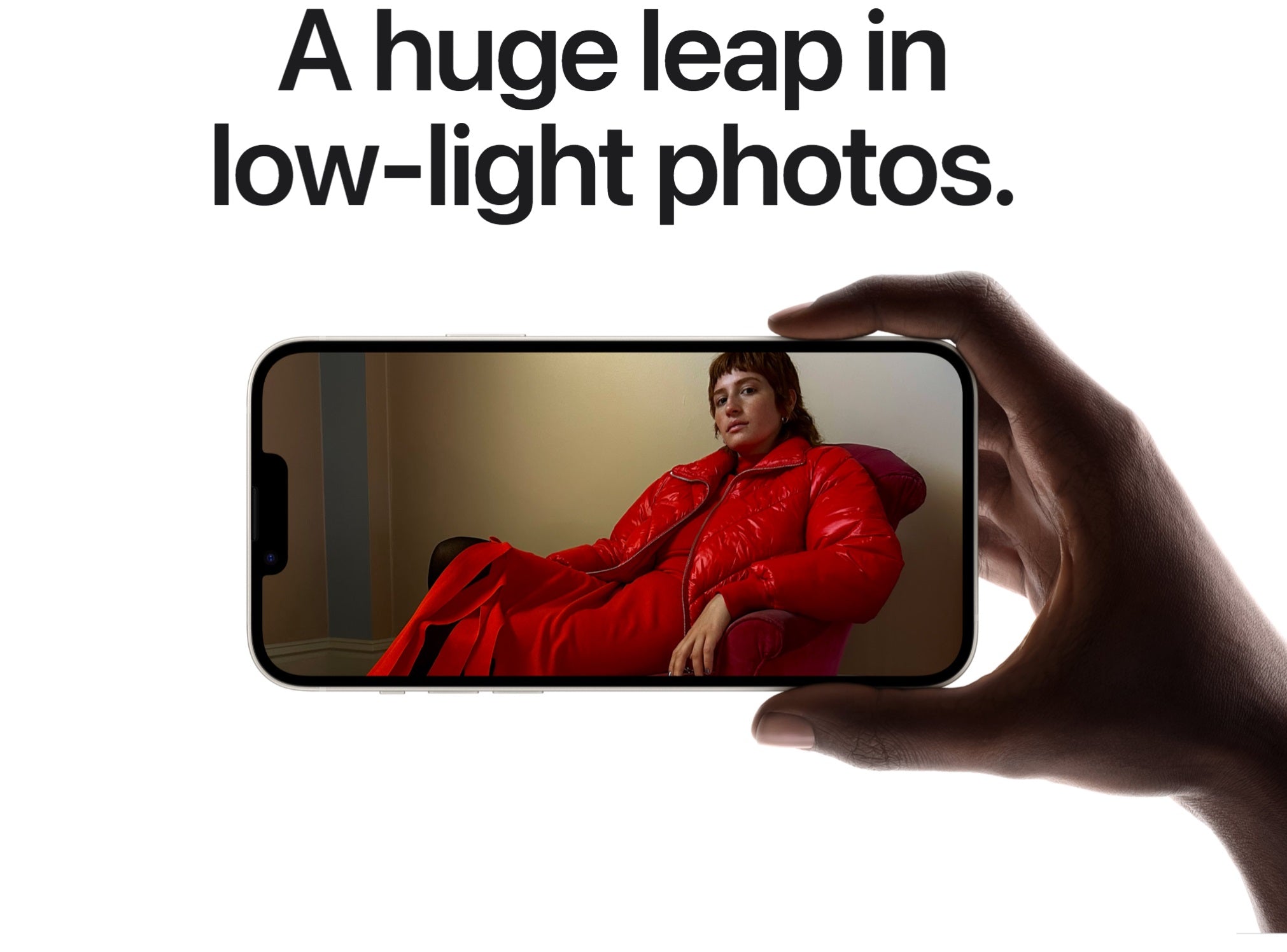 A huge leap in low‑light photos.