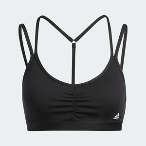 adidas AEROKNIT Light-Support Bra (Plus Size) - Grey