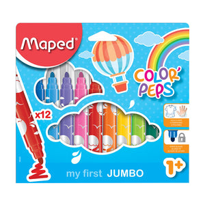 Maped Feutres COLOR'PEPS, Pochette de 24, Long life, 845022