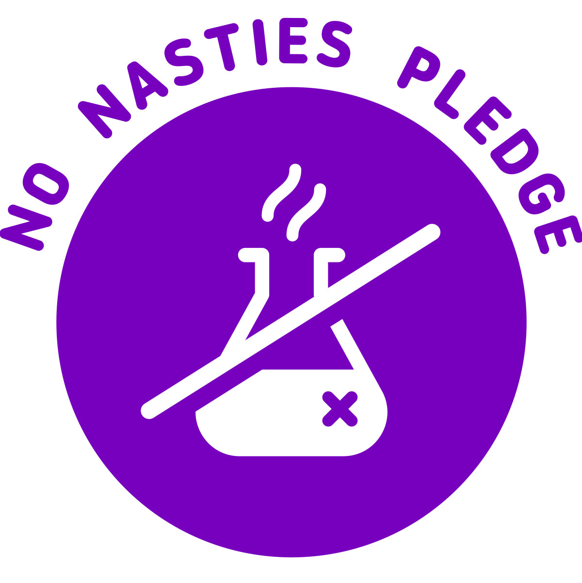 Doglyness No Nasties pledge badge