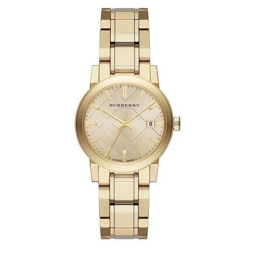 Burberry BU9134 Ladies The City Gold 34mm Swiss Watch