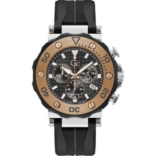 Guess Atlas Men\'s Silver Chronograph Black / Watch W0668G3