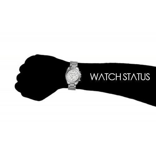 Michael Kors Blair Ladies Silver Chronograph Watch MK5165