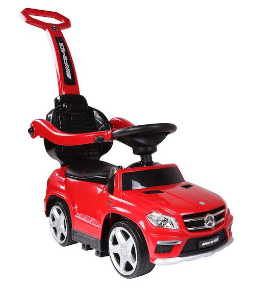 Sweety Toys 8131 Mercedes GL 63 AMG Lauflernfahrzeug Rutschauto Kinderauto Auto Spielzeugauto Kinderfahrzeug mit MP3 PORT-verschiedenen Sound und Lichteffekten- Akku - rot