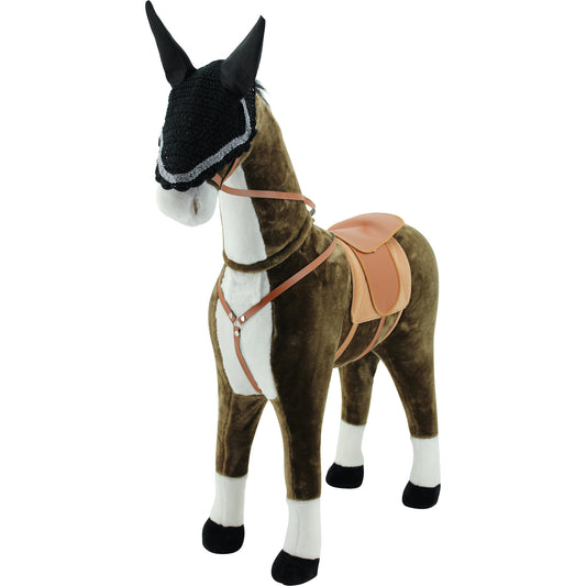 Sweety Toys Stehpferd Reitpferd BLACK DIAMOND 125 cm schwarz