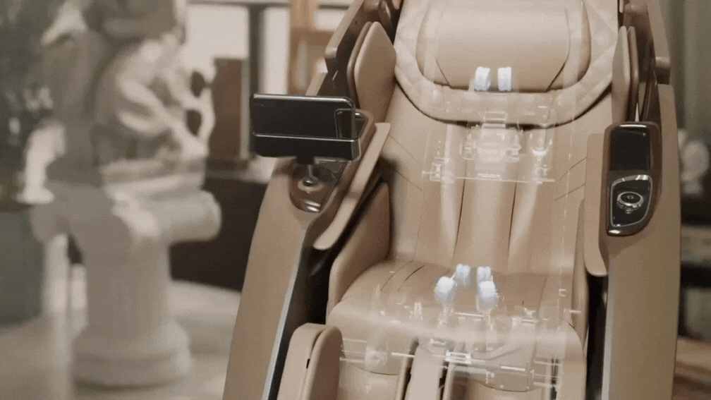Dual core mechanism massage chair