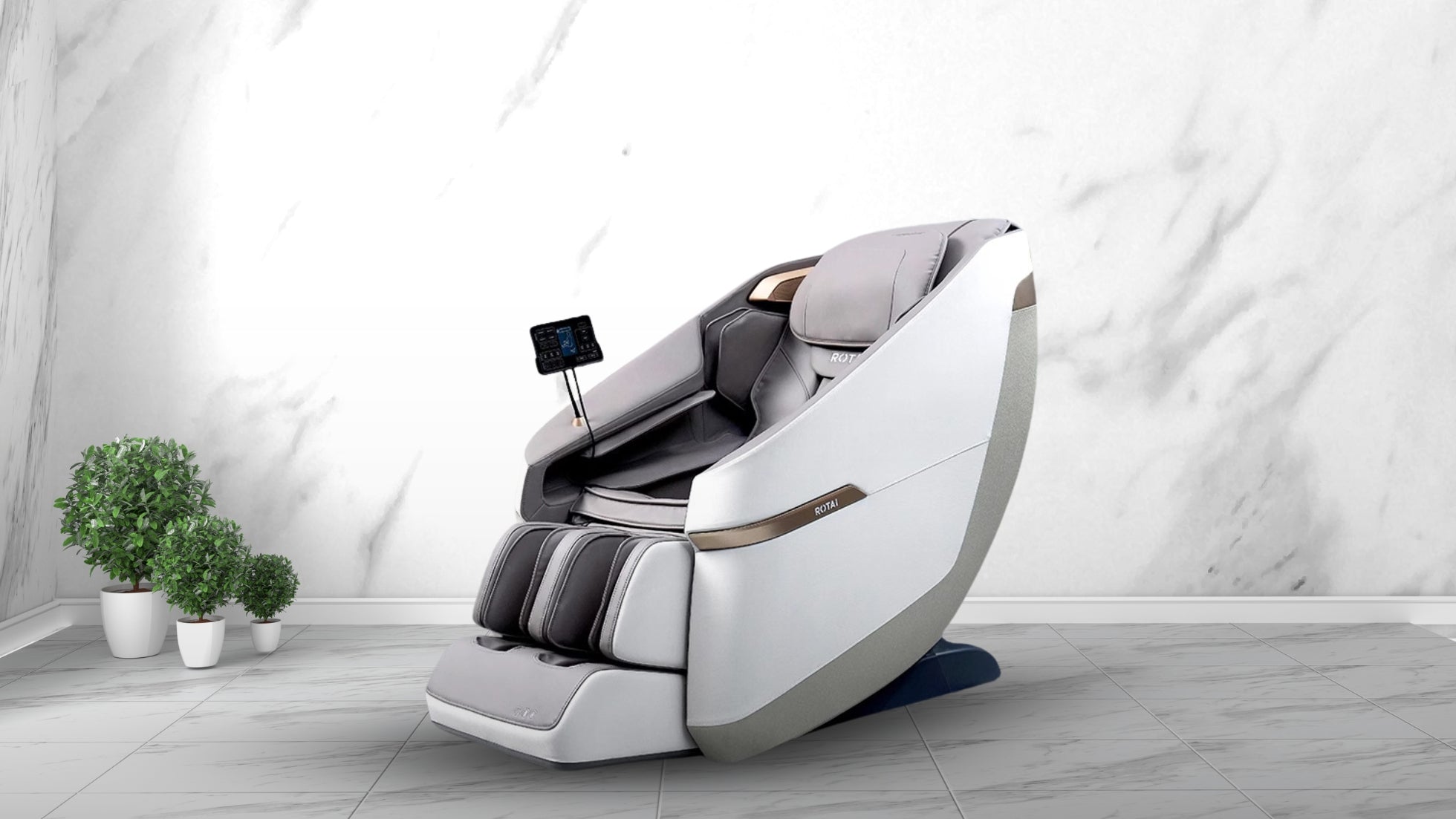 كرسي التدليك جيماني A36 باللون الرمادي، أفضل كرسي تدليك في الإمارات، العلامة التجارية الأولى لكراسي التدليك