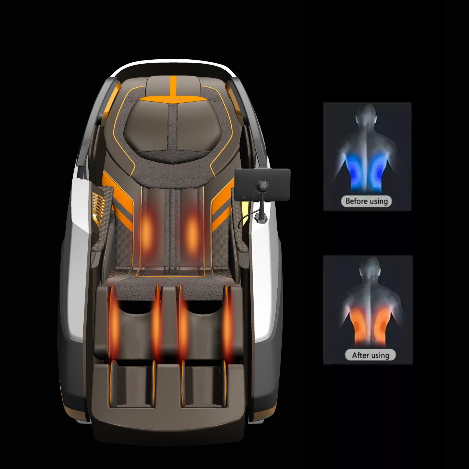 Heating massage chairs