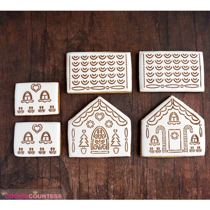 Gingerbread house Stencil – Sugar Love Designs