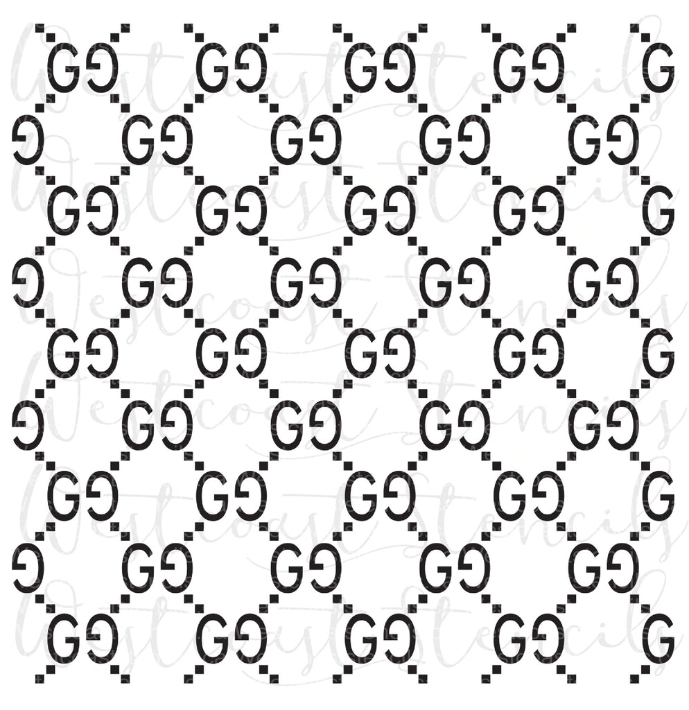 LV Design Pattern Stencil for Cookies or Cakes USA Made LS9030