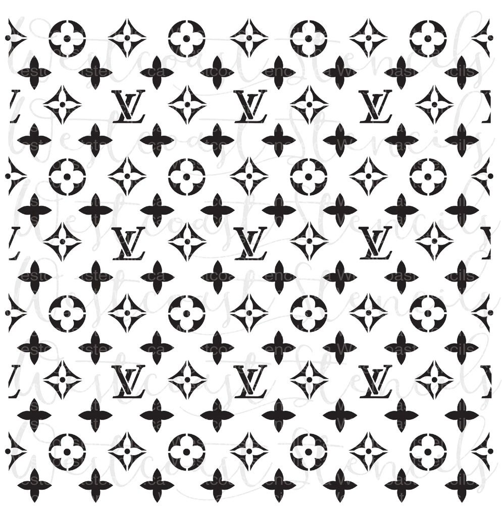 Gucci Design Pattern Stencil for Cookies or Cakes USA Made LS9032
