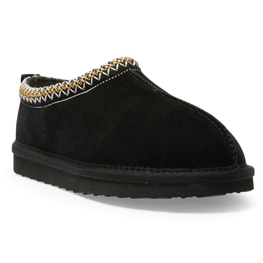 Nevada Slipper in Black Suede - Shoe HQ product image