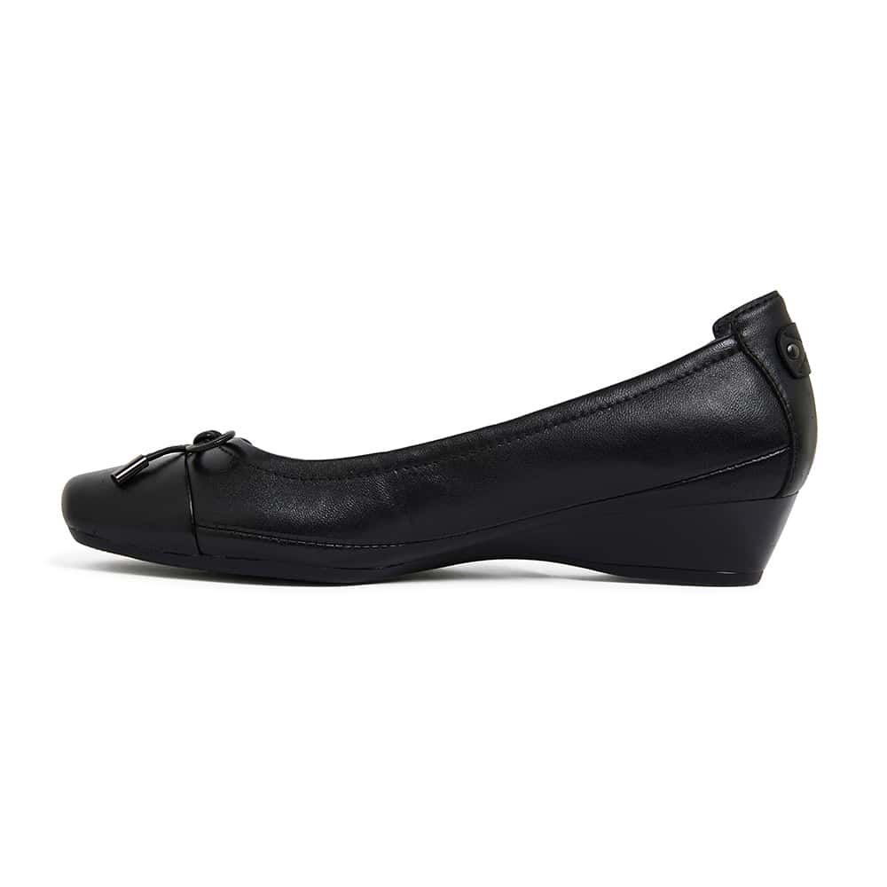 Shannon Heel in Black Leather | Easy Steps | Shoe HQ