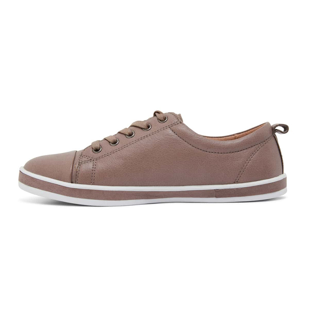 Whisper Sneaker in Taupe Leather | Easy Steps | Shoe HQ