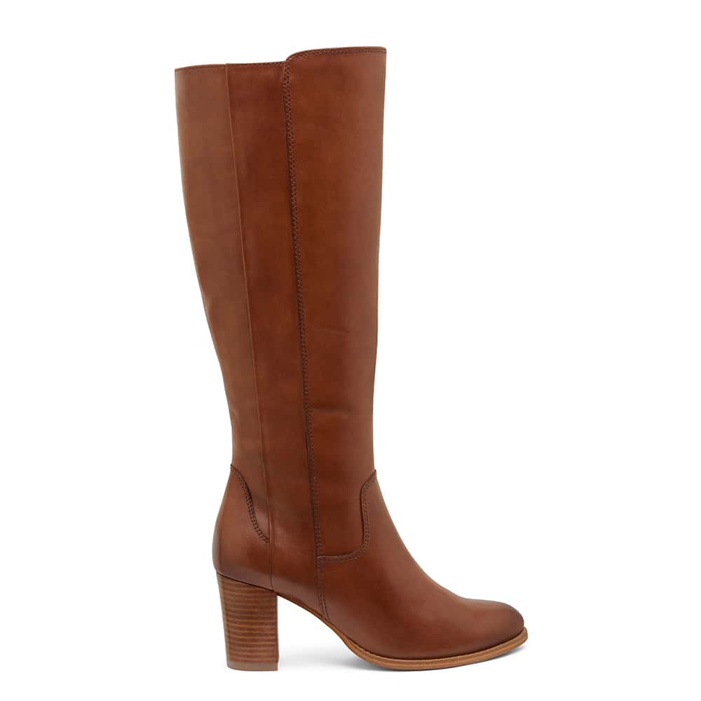 Germaine Boot in Mid Brown Leather | Jane Debster | Shoe HQ