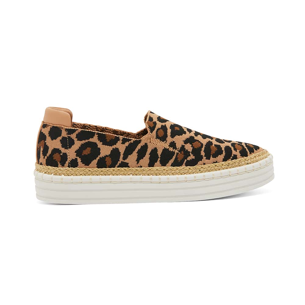 Heart Sneaker in Leopard Smooth | Ravella | Shoe HQ