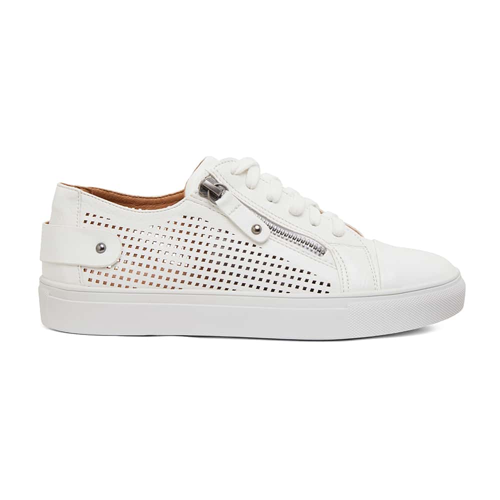 Romeo Sneaker in White Smooth | Ravella | Shoe HQ