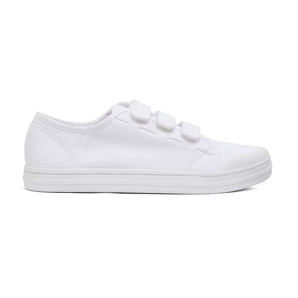 Vessie Sneaker in White Canvas | Ravella | Shoe HQ