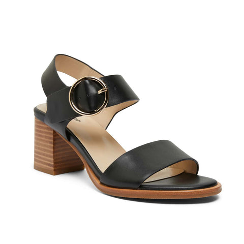 Shop Celeste Women's Solid Ankle Strap Sandals with Embellished Block Heels  Online | Splash Saudi