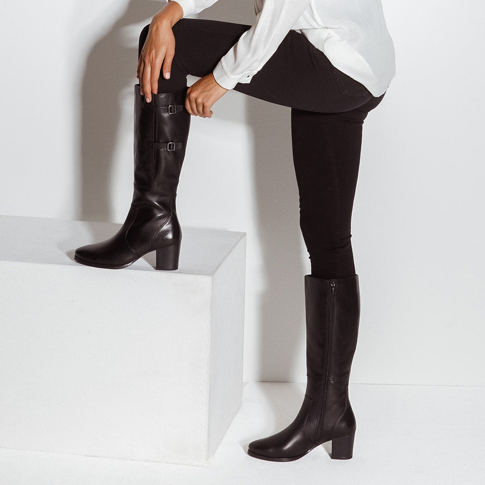 knee high boots to wear with jeans