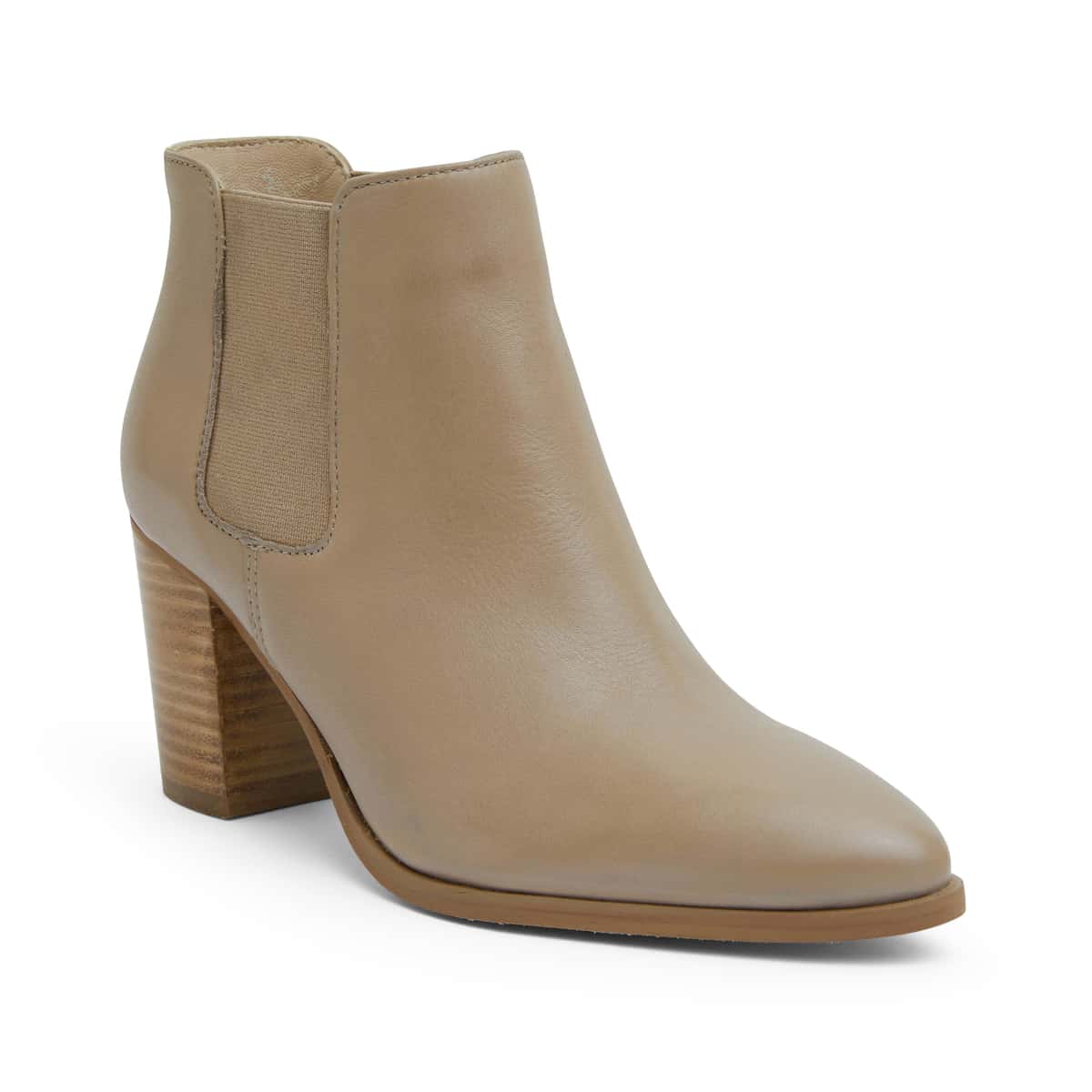 Neddy Ankle Boot in Taupe Leather | Sandler | Shoe HQ