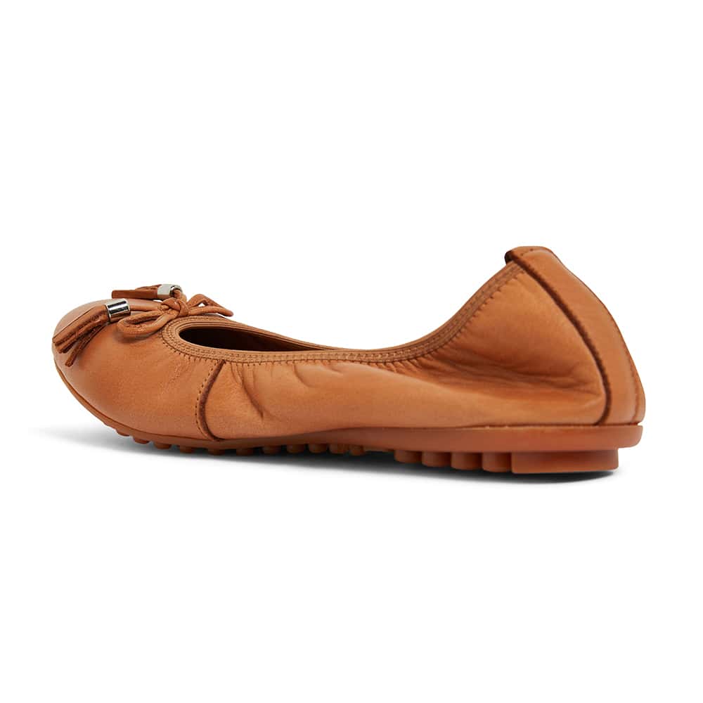 Prima Flat in Tan Leather | Sandler | Shoe HQ