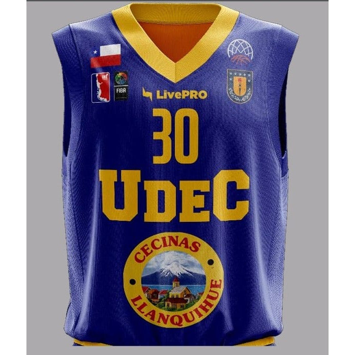 Camisetas / Poleras Basket UdeC - Live Pro Chile