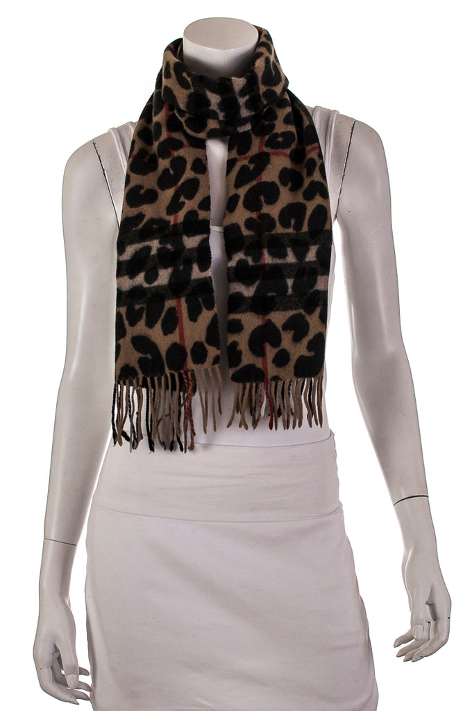 burberry scarf leopard