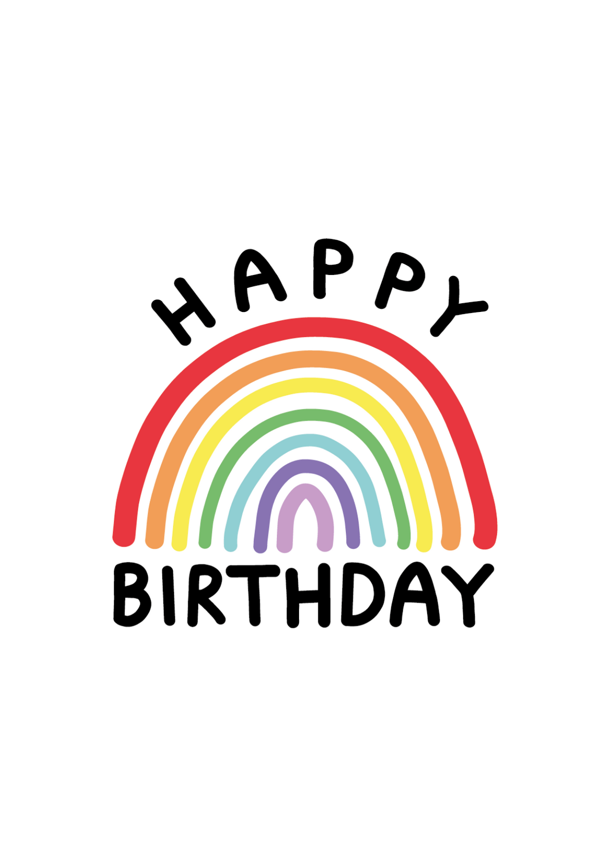 Happy Birthday Rainbow - Ruby Kirk Designs