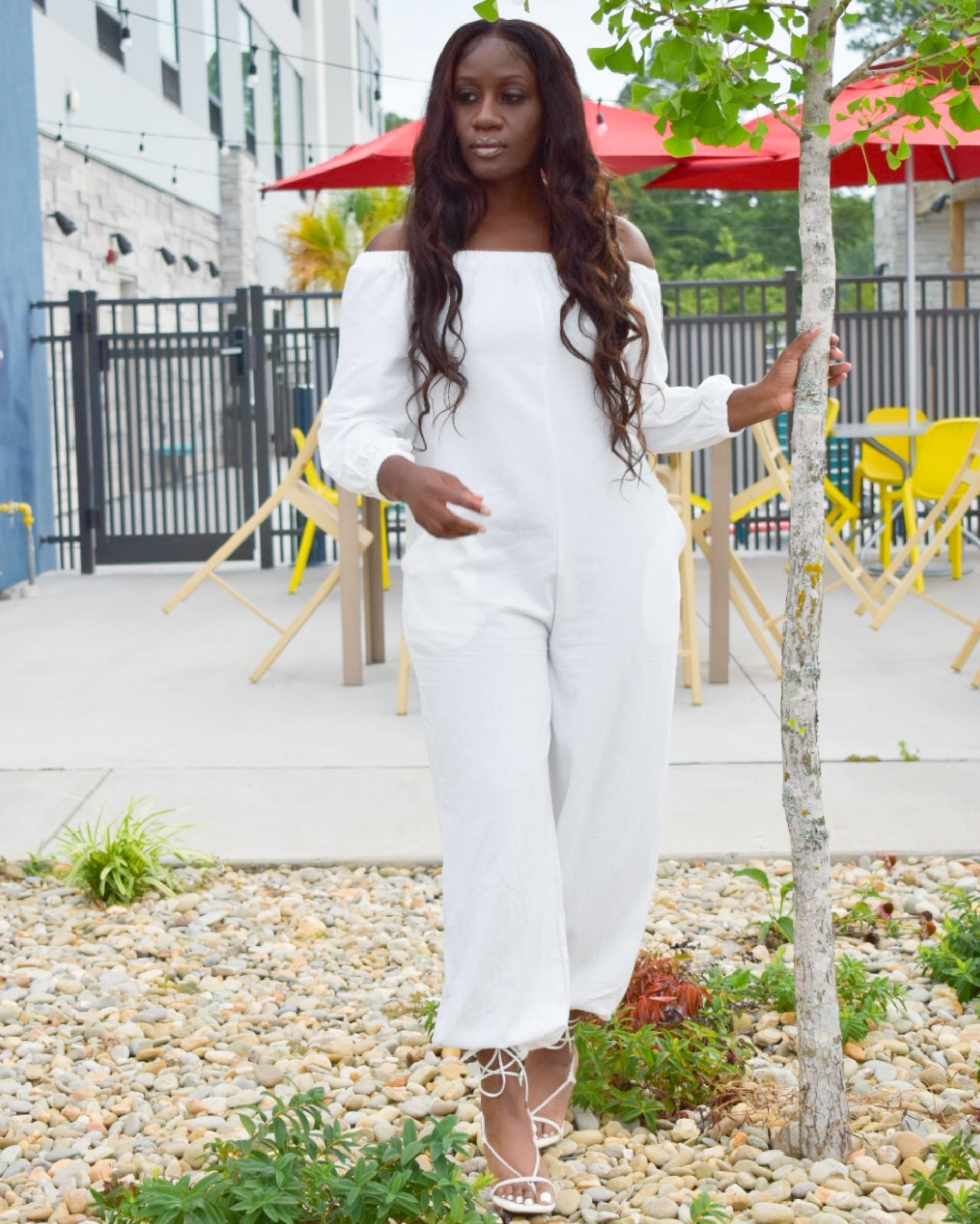 white jumpsuit size 20