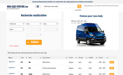 colore iveco daily