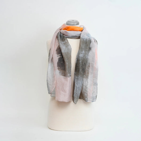 Grey Abstract Scarf, Accessories