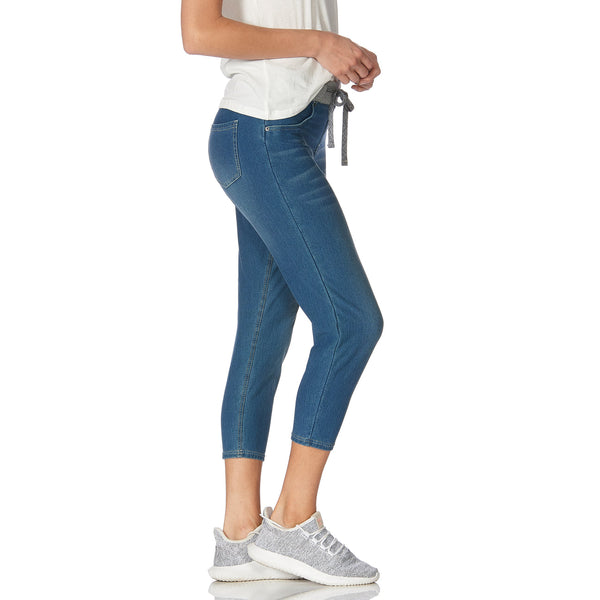 Hue Feel Good Sweatshirt Top Denim Capri (Medium Wash) – Carrington & Co.