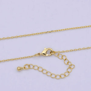 Necklace - 24K GF Chain - 17.7' - Lulubelles Boutique