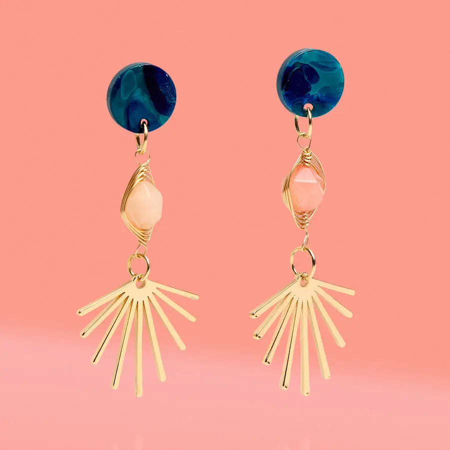 Fall Statement 3 Tier Dangle Earrings