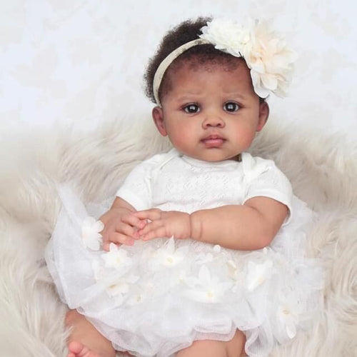 24 Black Reborn Baby Dolls Realistic Biracial Newborn Baby Dolls Full  Silicone