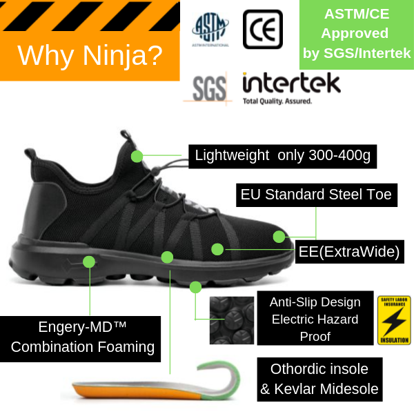 Why Ninja Ultralight™？ Not Boots 