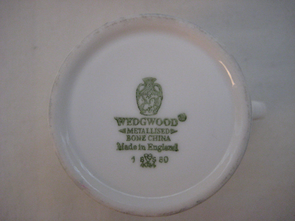 Wedgwood metallised bone china contemporary design - Set of 5 coffee c ...