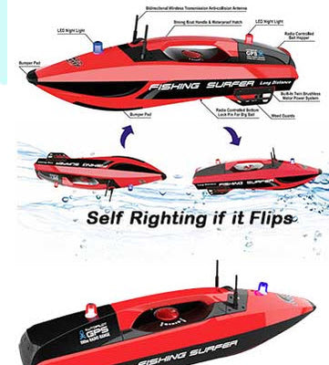 Buy Twin Motors Fish Finder GPS RC Fishing Boat RC Bait Boat Fish