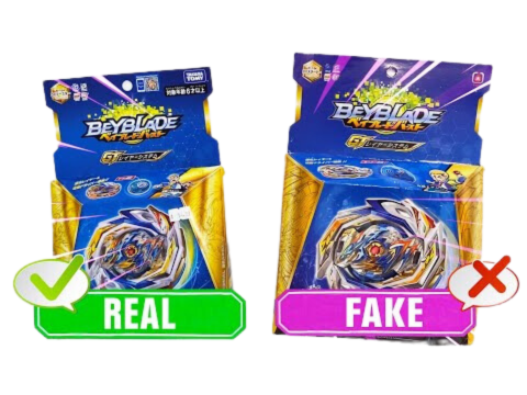 Difference between Counterfeit and real Beyblade