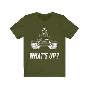 German WWII Tank “What’s Up? Panzer Butt” Unisex Cotton T-Shirt