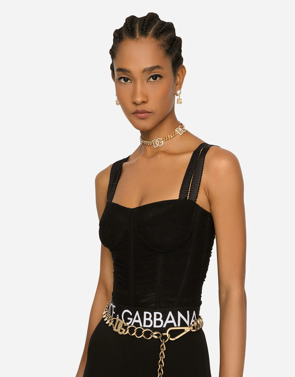 Dolce & Gabbana KIM DOLCE&GABBANA Tulle Corset Top - Farfetch
